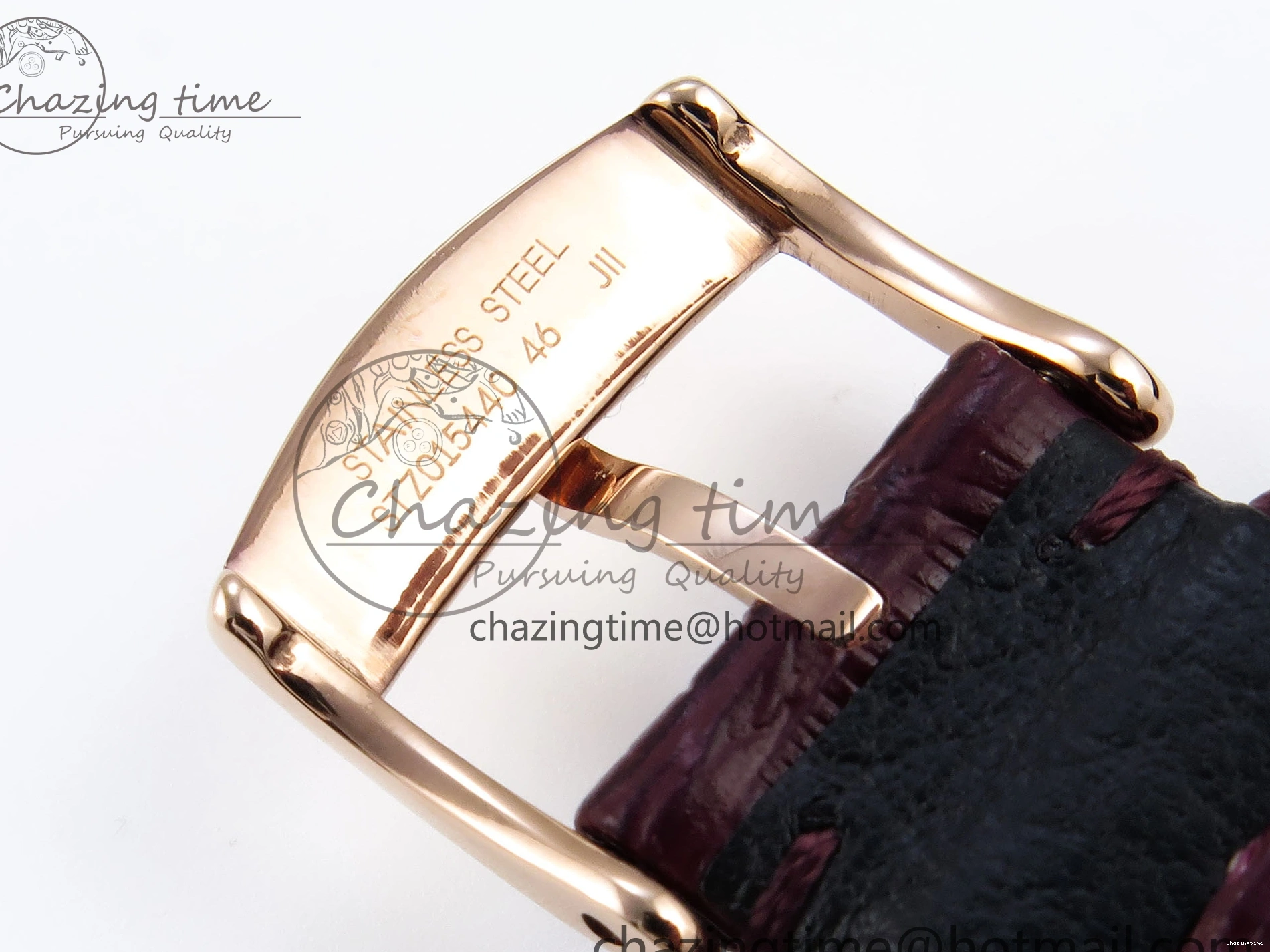 0223 Minimalist De Ville Power Reserve RG MKF 1:1 Best Edition RG Textured Dial on Brown Leather Strap A 7749